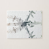 gitaar en Muzieknoten 4 Legpuzzel (Horizontaal)