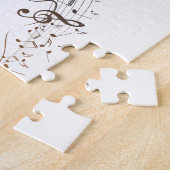 gitaar en Muzieknoten 4 Legpuzzel (Zijkant)