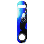 Gitaar en platenspeler fles opener speed flessenopener (Achterkant)