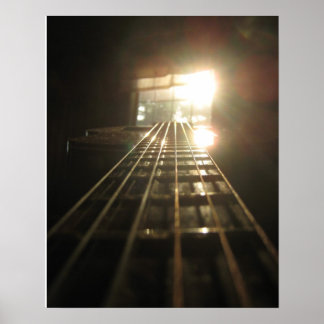 gitaar en raam poster