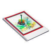 gitaar en snoeren notitieboek (Rechterzijde)