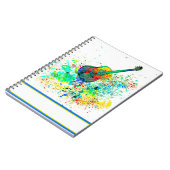 gitaar en snoeren notitieboek (Linkerzijde)