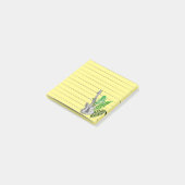 Gitaar en varens post-it® notes (Schuin)