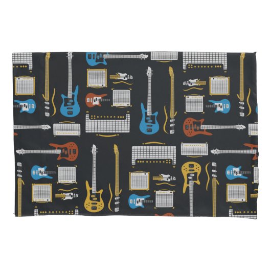 GITAAR EN VERSTERKER PATROON KUSSENSLOOP (Voorkant)