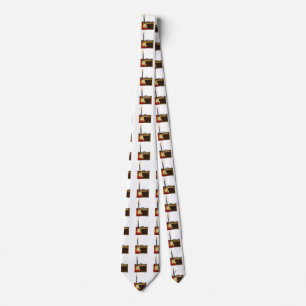 gitaar en versterker stropdas