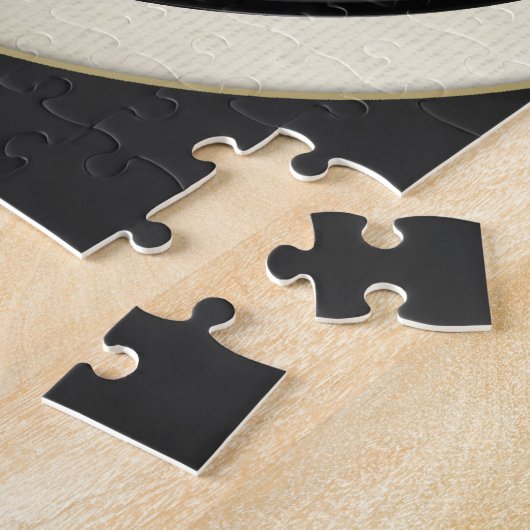 gitaar- en vinylrecord legpuzzel (Zijkant)