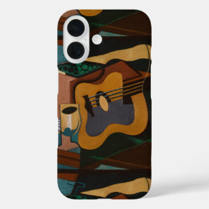 Gitaar En Wijn Abstract Schilderij iPhone 16 Hoesje