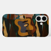 Gitaar En Wijn Abstract Schilderij Case-Mate iPhone Case (Achterkant (horizontaal))