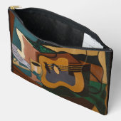 Gitaar En Wijn Abstract Schilderij Etui (Open)