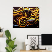 Gitaar engel poster (Thuiskantoor)