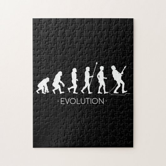 Gitaar |Evolutie van gitarist | Rock Music Guitar Legpuzzel (Verticaal)