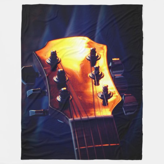 gitaar fleece deken (Voorkant)