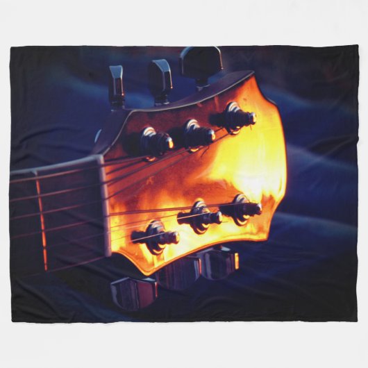 gitaar fleece deken (Voorkant (Horizontaal))