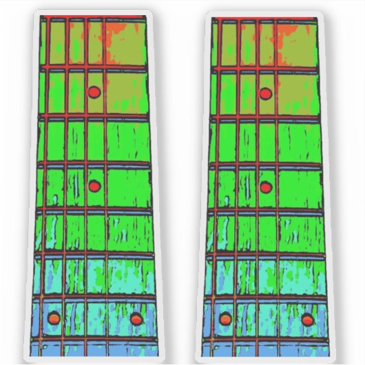 GITAAR FRET BOARD STICKERS (Voorkant)