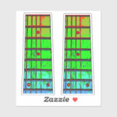 GITAAR FRET BOARD STICKERS (Vel)
