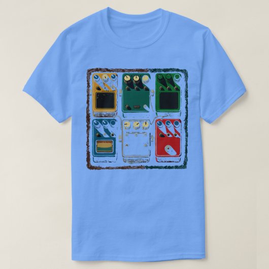 Gitaar FX Pedal Board T-shirt (Design voorkant)
