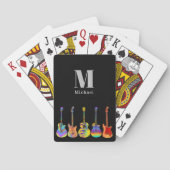 Gitaar gepersonaliseerd pokerkaarten (Achterkant)