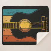  gitaar gepersonaliseerd sherpa deken (Voorkant (horizontaal))