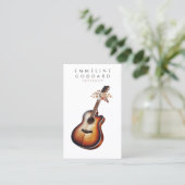 Gitaar Gitarist Muzikant Docent Visitekaartje (Staand voorkant)