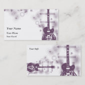 Gitaar Graphic PUR profiel kaart Visitekaartje (Voorkant / Achterkant)