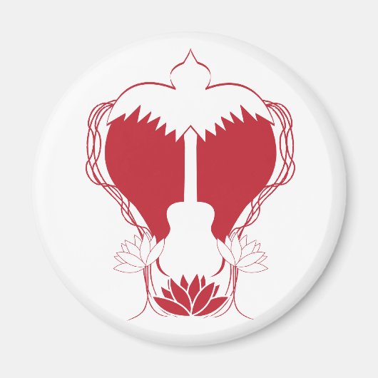 Gitaar Hart Spirit Magneet (Voorkant)