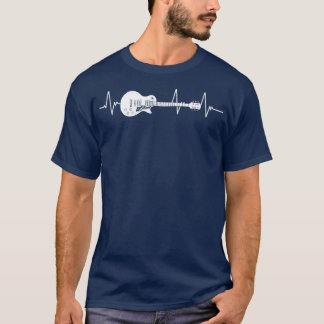 Gitaar hartslag t-shirt