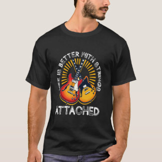 Gitaar Headstock Muziekspeler Docent Mannen T-shirt