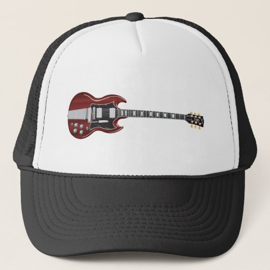 Gitaar Hoed Trucker Pet (Voorkant)