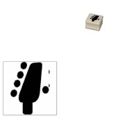 Gitaar hoofd pictogram rubberstempel (Gestempeld)