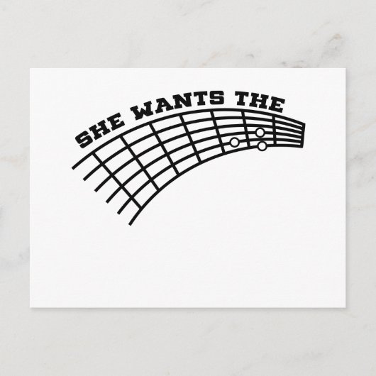 gitaar humor briefkaart (Voorkant)