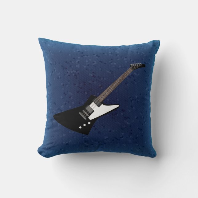 Gitaar illustratie kussen (Voorkant)