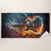 gitaar in de badhanddoek (Voorkant)