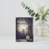 gitaar in een raam visitekaartje (Staand voorkant)