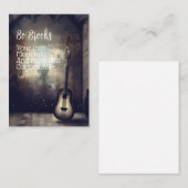 gitaar in een raam visitekaartje (Voorkant / Achterkant)