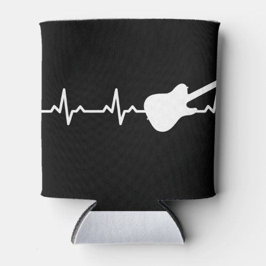 Gitaar in hart en nieren blikjeskoeler (Voorkant)