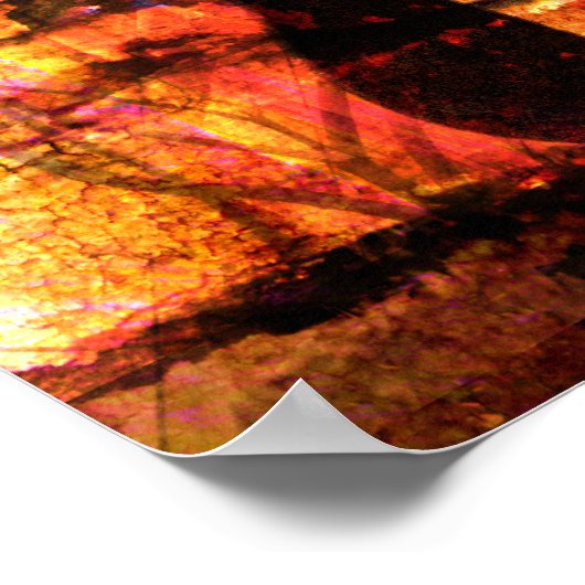 gitaar in het midden poster (Hoek)