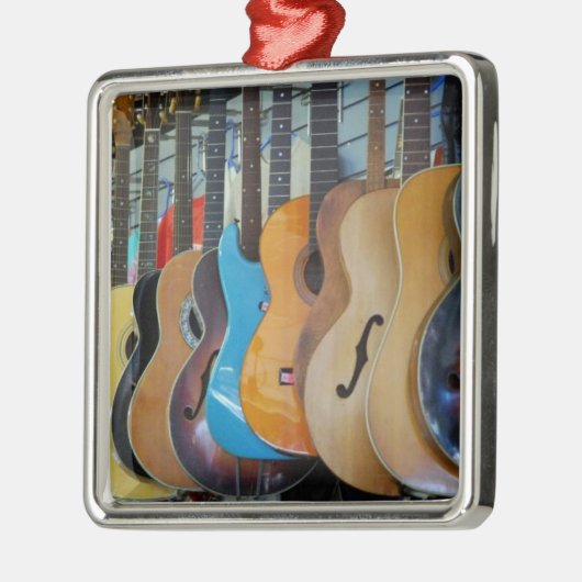 Gitaar in overvloed metalen ornament (Links)