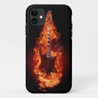 Gitaar in vlammen 2 iPhone 5 Hoes