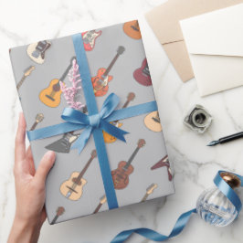 Gitaar Inpakpapier, Muziekgiftverpakking Cadeaupapier