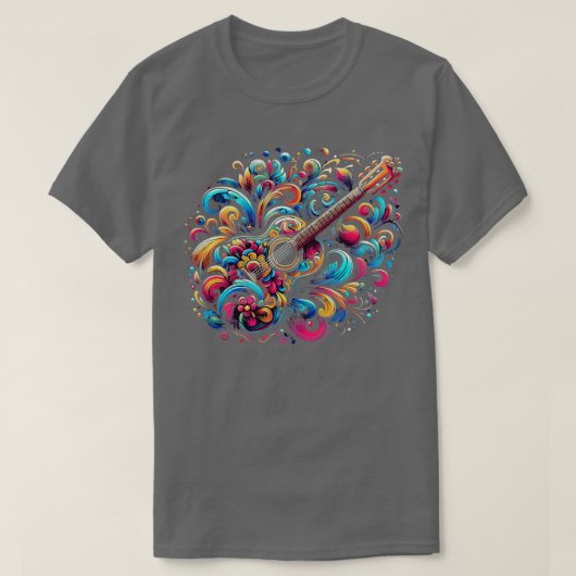 Gitaar is meer dan een muziekinstrument, het is ee t-shirt (Design voorkant)
