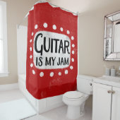 Gitaar is mijn jam douchegordijn (In situ)