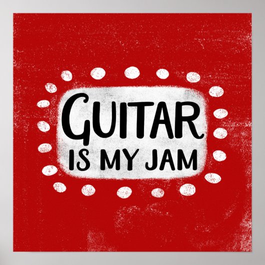 Gitaar is mijn Poster muurkunst (Voorkant)