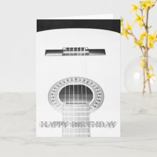 gitaar kaart (Gele Bloem)