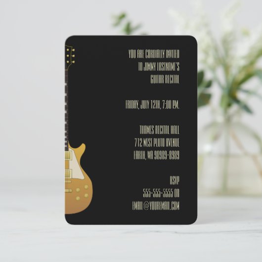 gitaar kaart (Staand voorkant)
