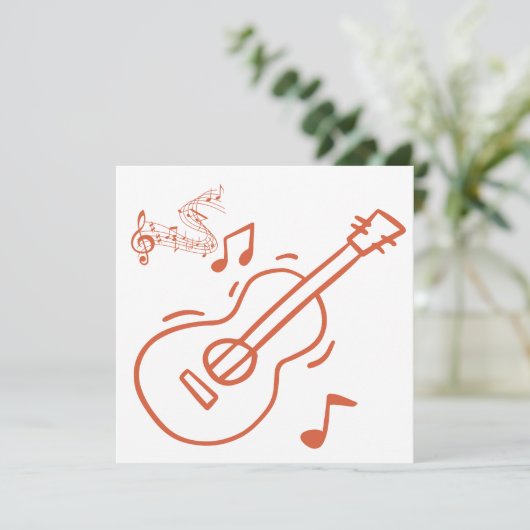 gitaar kaart (Staand voorkant)