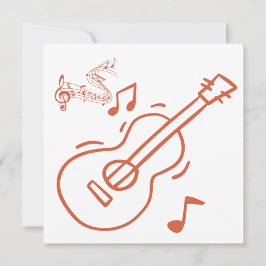 gitaar kaart (Achterkant)