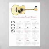 Gitaar kalender 2022 poster (Voorkant)