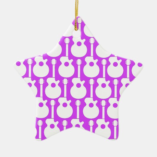 gitaar keramisch ornament (Voorkant)