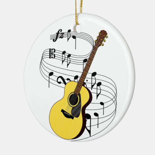 gitaar keramisch ornament (Links)