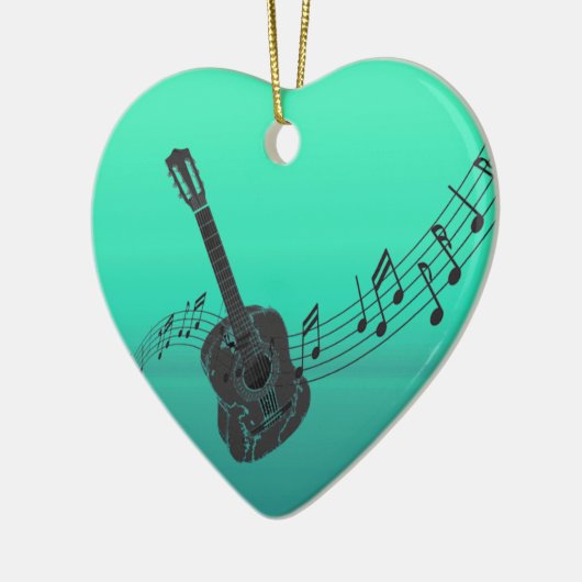 gitaar keramisch ornament (Links)